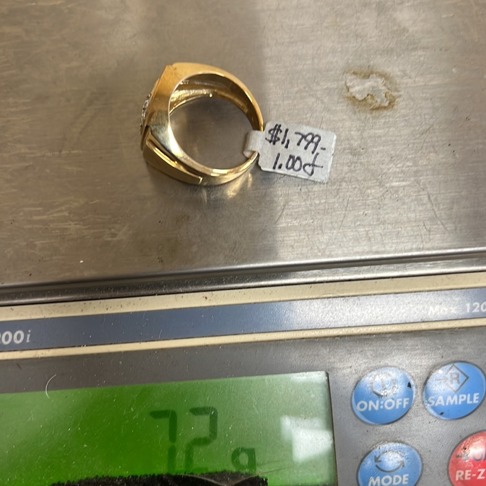 Diamonds 10k Solid Gold Ring - image 5